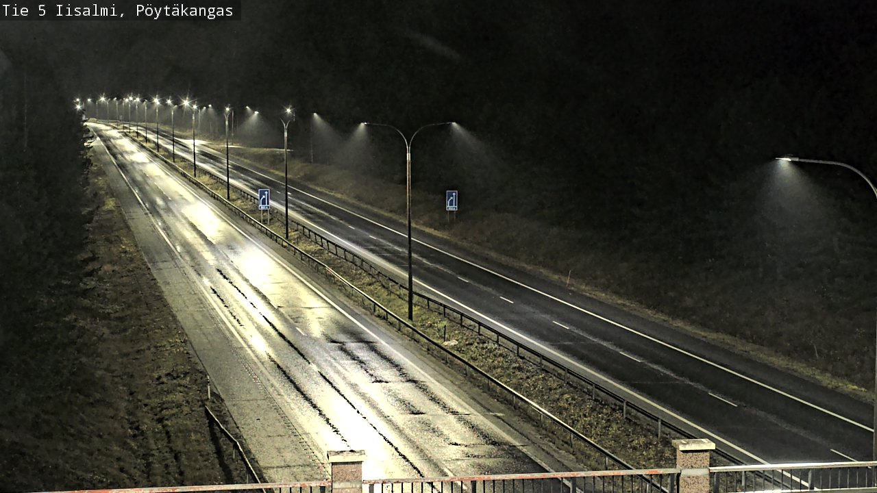Weather Camera Image Road 5 Iisalmi, Pöytäkangas, Iisalmi, Pohjois-Savo