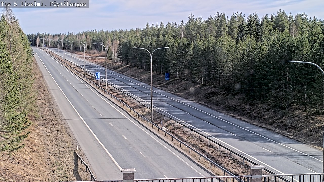 Weather Camera Image Väg 5 Idensalmi, Pöytäkangas, Iisalmi, Pohjois-Savo