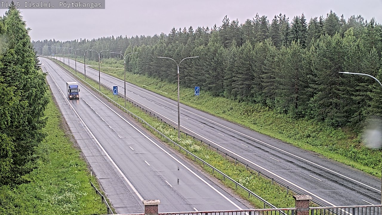Weather Camera Image Väg 5 Idensalmi, Pöytäkangas, Iisalmi, Pohjois-Savo
