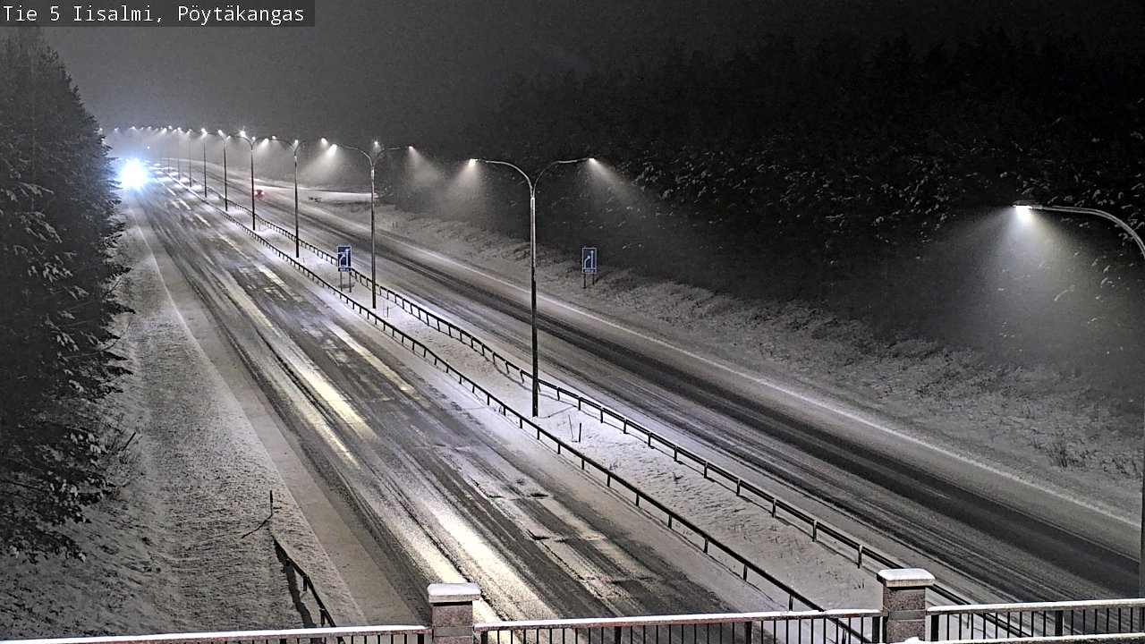 Weather Camera Image Road 5 Iisalmi, Pöytäkangas, Iisalmi, Pohjois-Savo