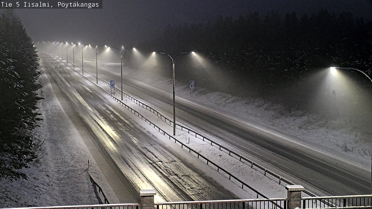 Weather Camera Image Road 5 Iisalmi, Pöytäkangas, Iisalmi, Pohjois-Savo