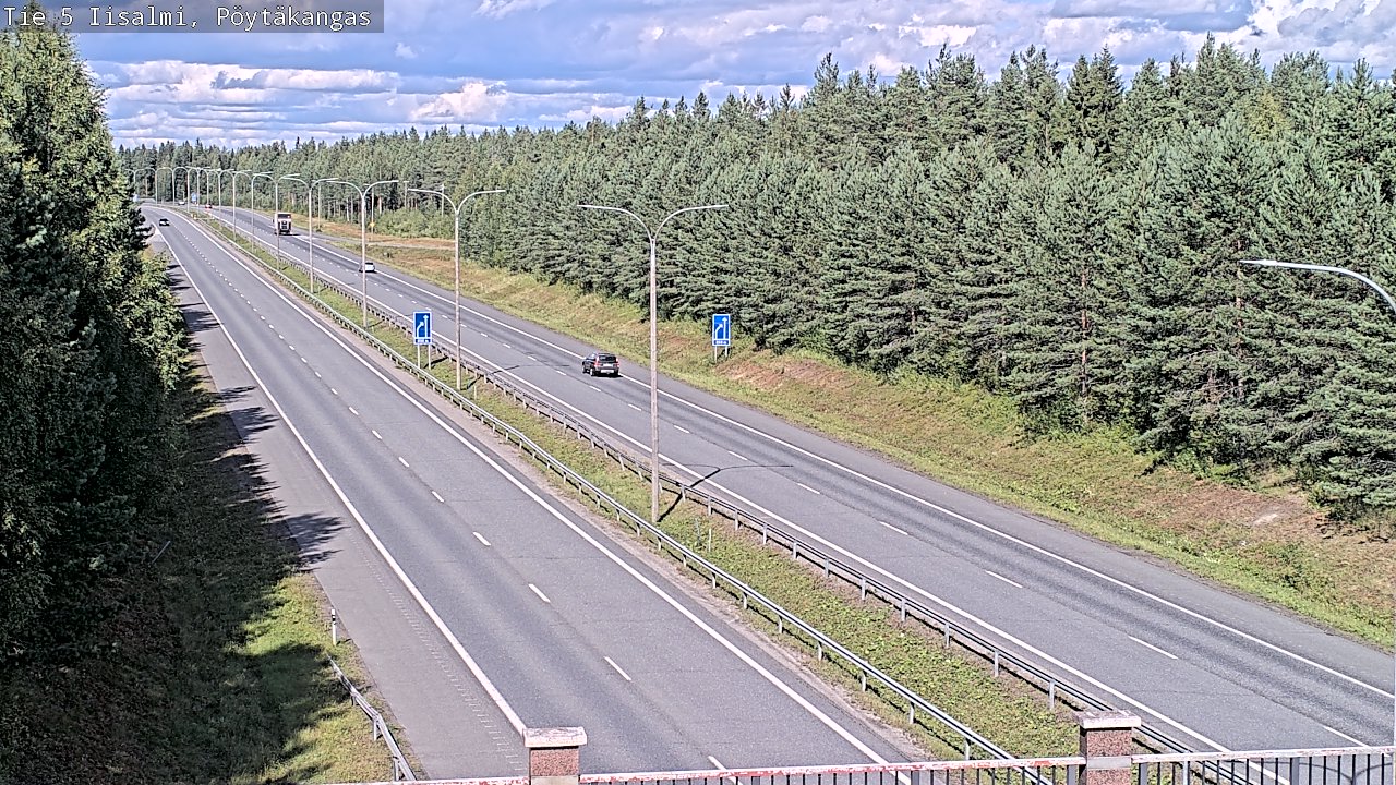 Weather Camera Image Road 5 Iisalmi, Pöytäkangas, Iisalmi, Pohjois-Savo