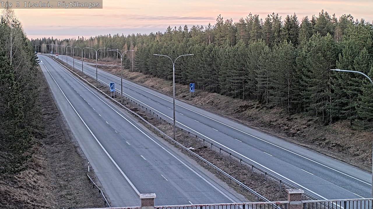 Weather Camera Image Väg 5 Idensalmi, Pöytäkangas, Iisalmi, Pohjois-Savo
