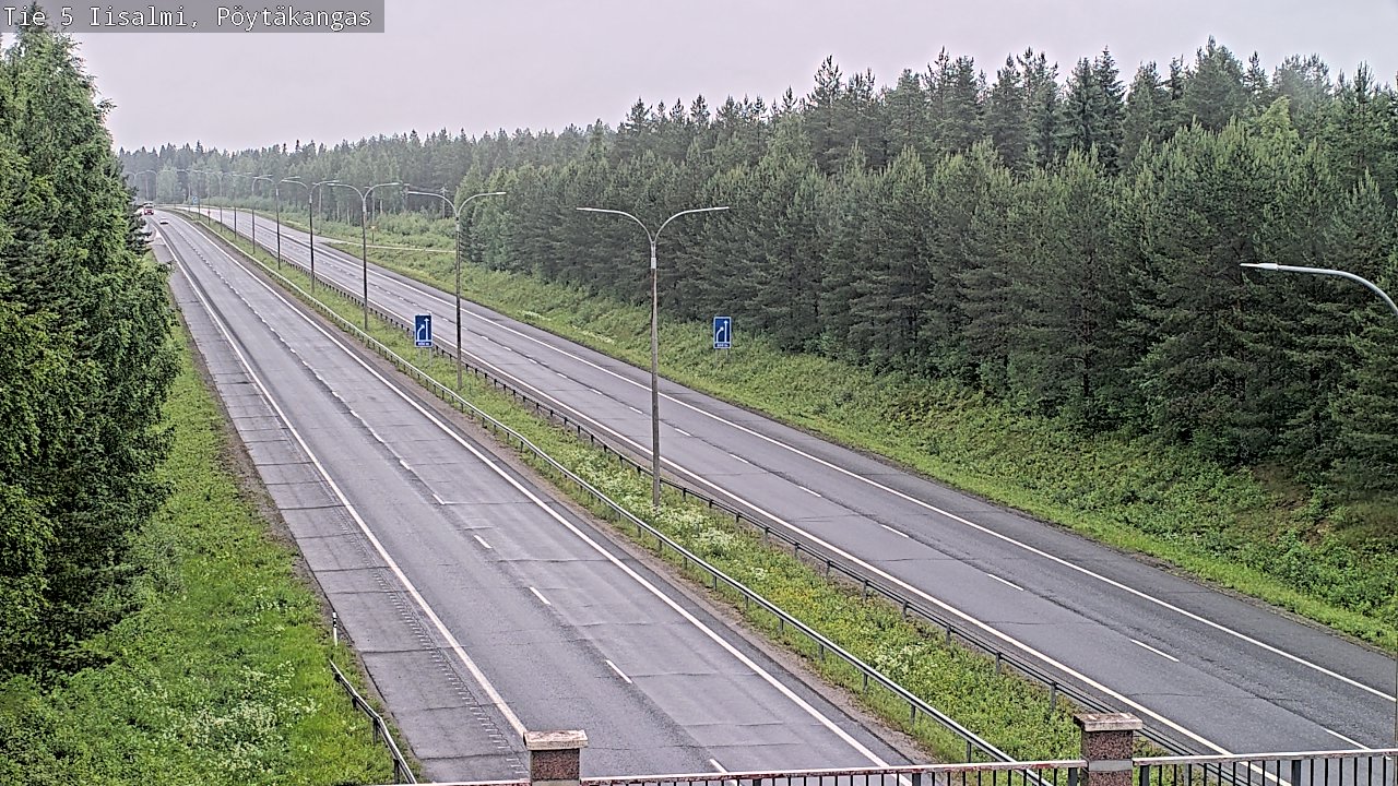 Weather Camera Image Väg 5 Idensalmi, Pöytäkangas, Iisalmi, Pohjois-Savo
