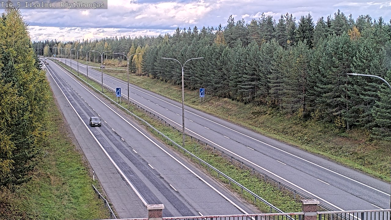 Weather Camera Image Road 5 Iisalmi, Pöytäkangas, Iisalmi, Pohjois-Savo