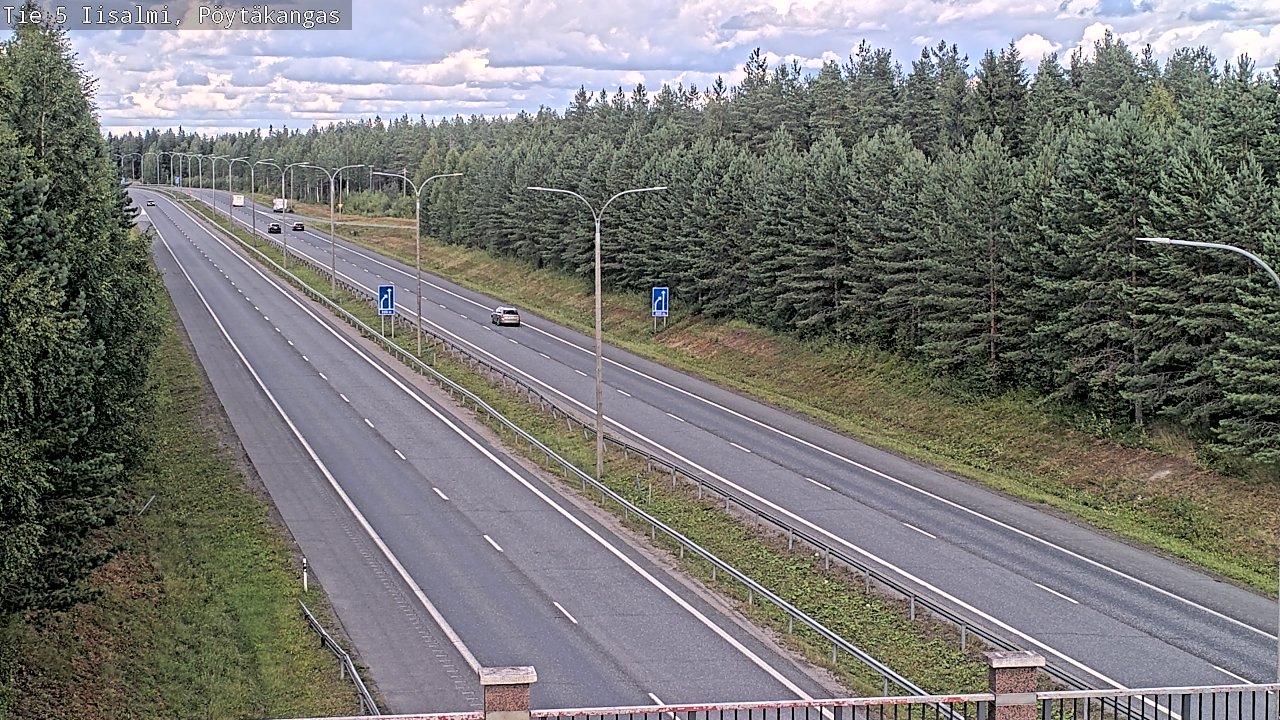 Weather Camera Image Road 5 Iisalmi, Pöytäkangas, Iisalmi, Pohjois-Savo