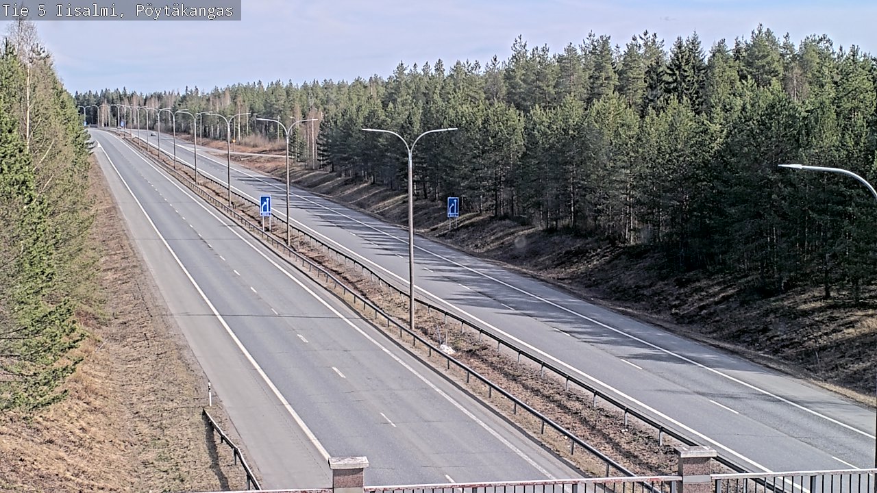 Weather Camera Image Väg 5 Idensalmi, Pöytäkangas, Iisalmi, Pohjois-Savo