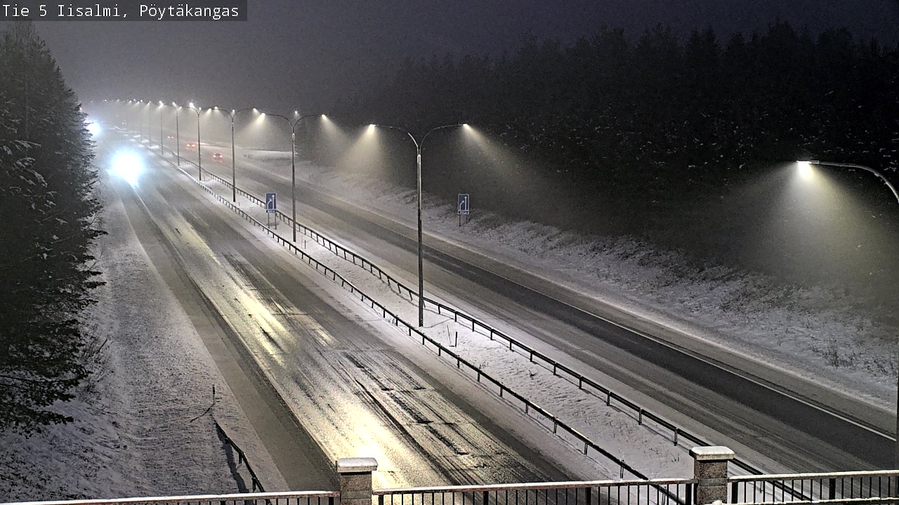 Weather Camera Image Road 5 Iisalmi, Pöytäkangas, Iisalmi, Pohjois-Savo