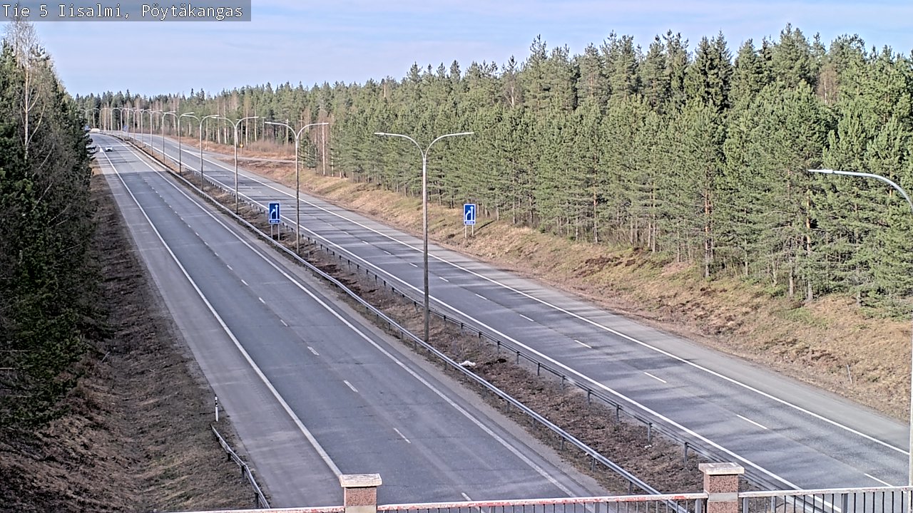 Weather Camera Image Väg 5 Idensalmi, Pöytäkangas, Iisalmi, Pohjois-Savo