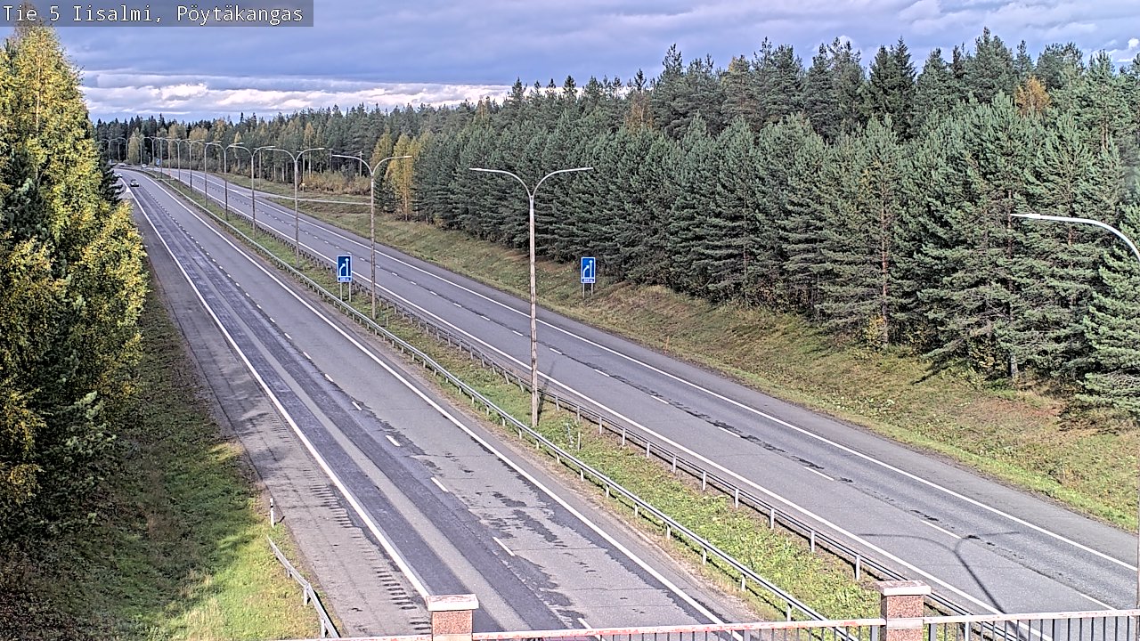 Weather Camera Image Road 5 Iisalmi, Pöytäkangas, Iisalmi, Pohjois-Savo