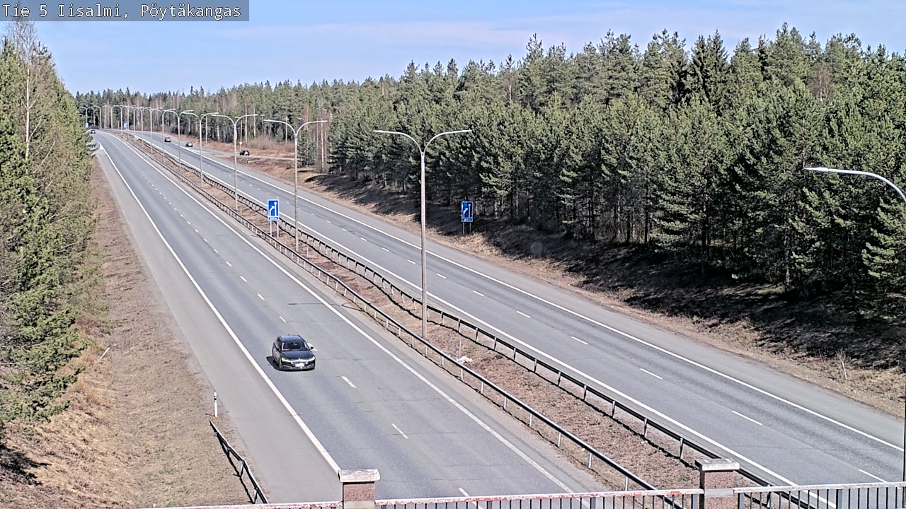 Weather Camera Image Väg 5 Idensalmi, Pöytäkangas, Iisalmi, Pohjois-Savo