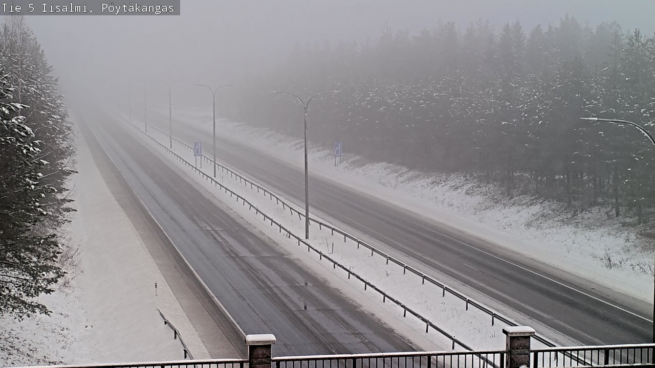 Weather Camera Image Road 5 Iisalmi, Pöytäkangas, Iisalmi, Pohjois-Savo