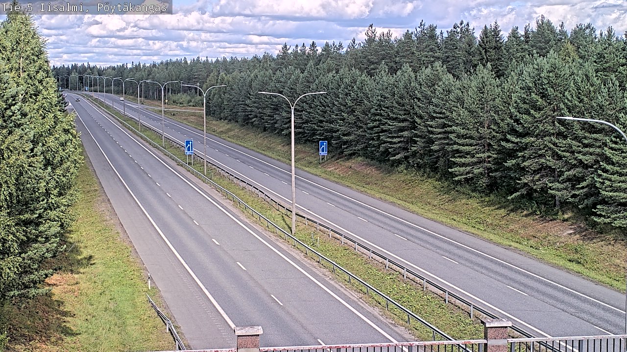 Weather Camera Image Road 5 Iisalmi, Pöytäkangas, Iisalmi, Pohjois-Savo