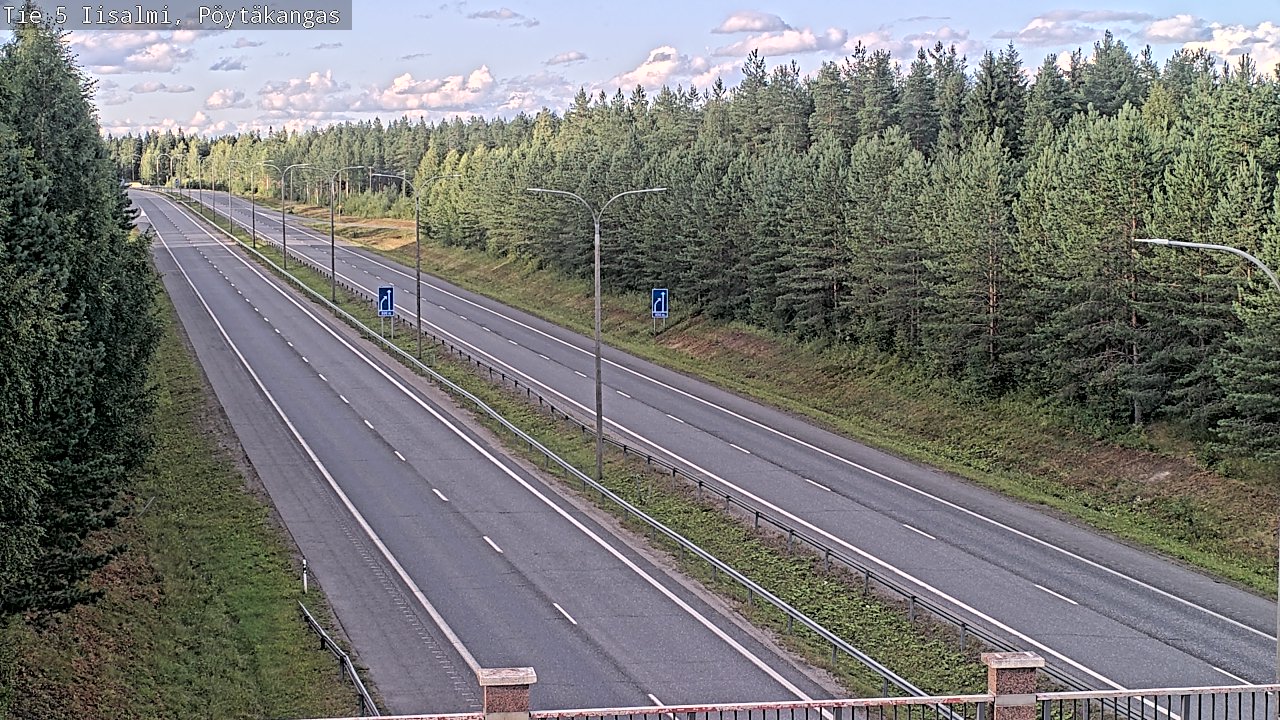 Weather Camera Image Road 5 Iisalmi, Pöytäkangas, Iisalmi, Pohjois-Savo