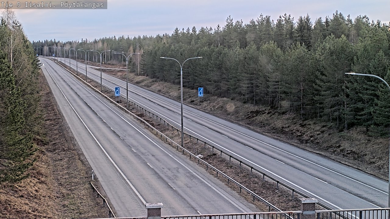 Weather Camera Image Väg 5 Idensalmi, Pöytäkangas, Iisalmi, Pohjois-Savo