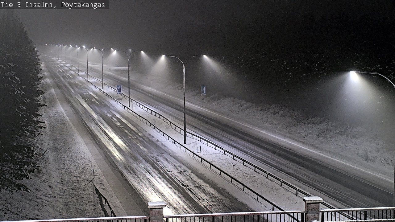 Weather Camera Image Road 5 Iisalmi, Pöytäkangas, Iisalmi, Pohjois-Savo