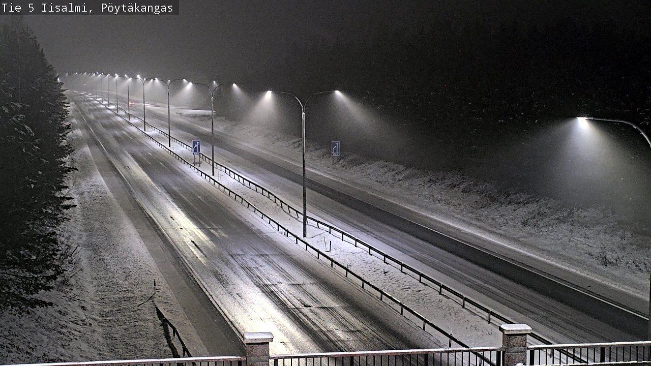 Weather Camera Image Road 5 Iisalmi, Pöytäkangas, Iisalmi, Pohjois-Savo