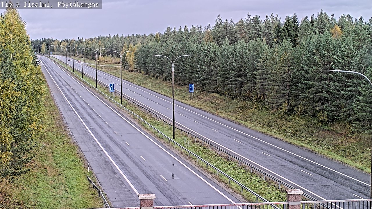 Weather Camera Image Road 5 Iisalmi, Pöytäkangas, Iisalmi, Pohjois-Savo