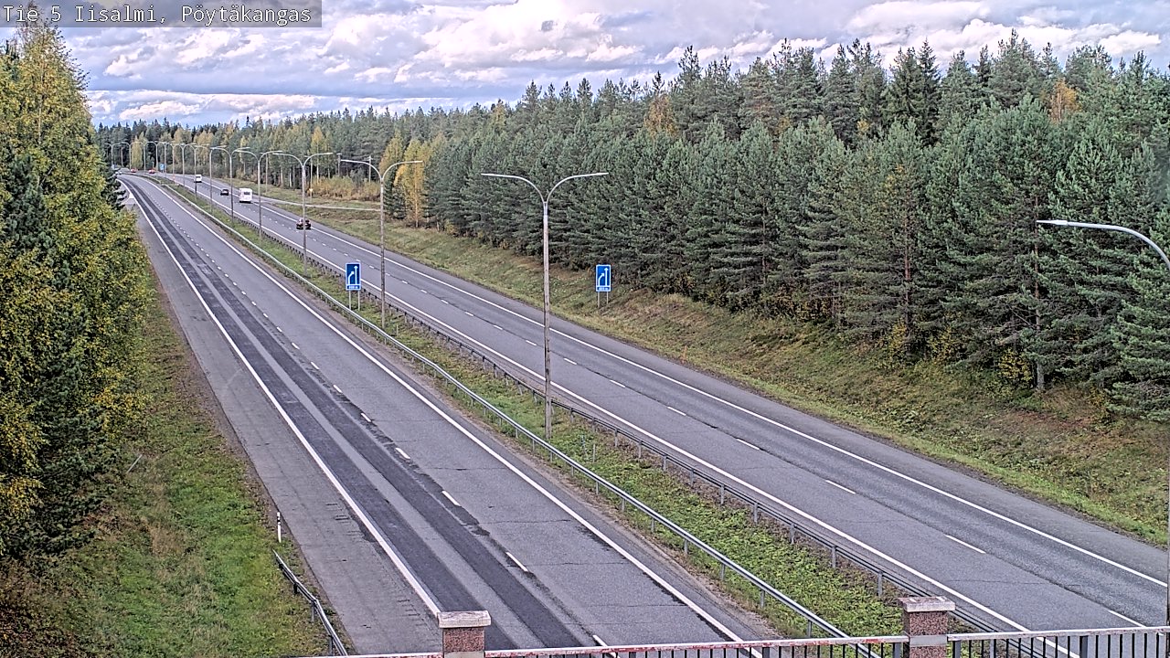 Weather Camera Image Road 5 Iisalmi, Pöytäkangas, Iisalmi, Pohjois-Savo