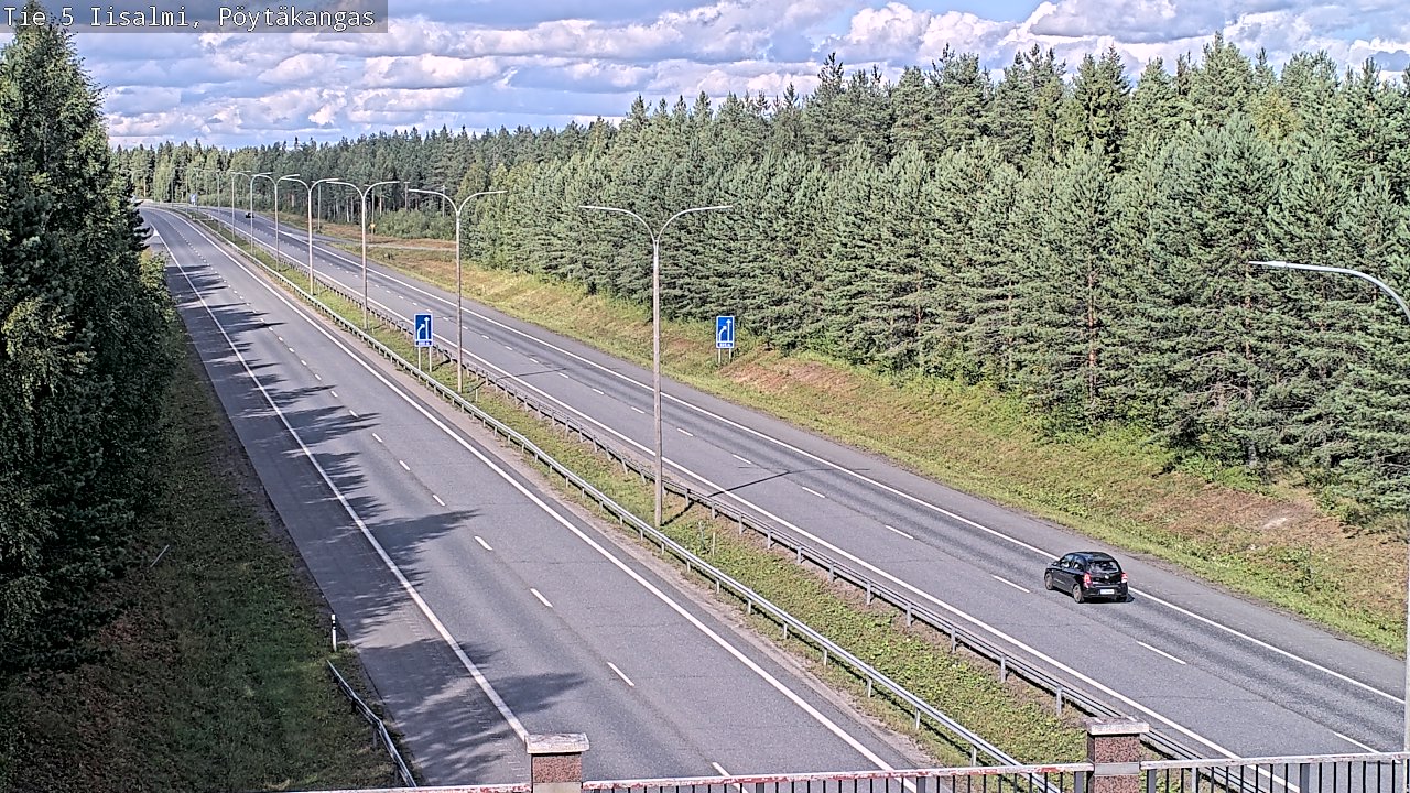 Weather Camera Image Road 5 Iisalmi, Pöytäkangas, Iisalmi, Pohjois-Savo