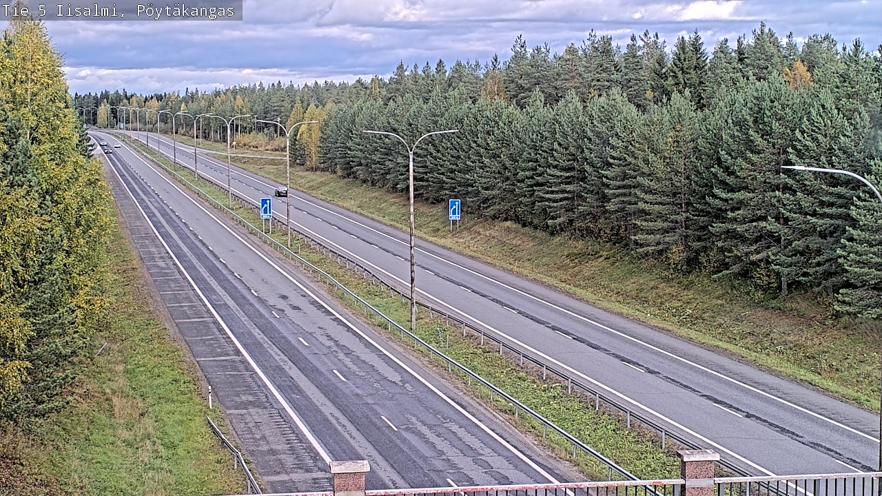 Weather Camera Image Road 5 Iisalmi, Pöytäkangas, Iisalmi, Pohjois-Savo