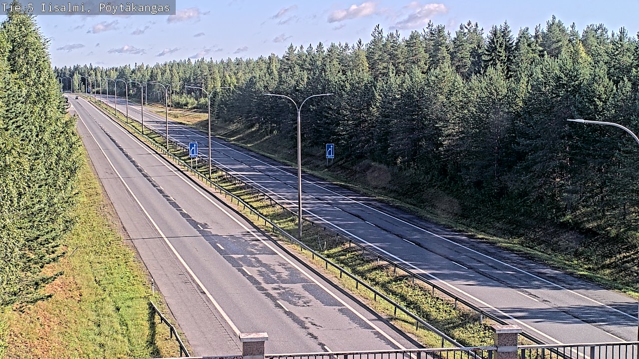 Weather Camera Image Road 5 Iisalmi, Pöytäkangas, Iisalmi, Pohjois-Savo