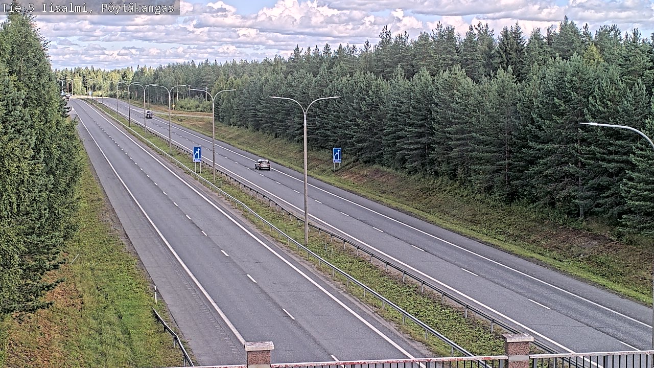 Weather Camera Image Road 5 Iisalmi, Pöytäkangas, Iisalmi, Pohjois-Savo