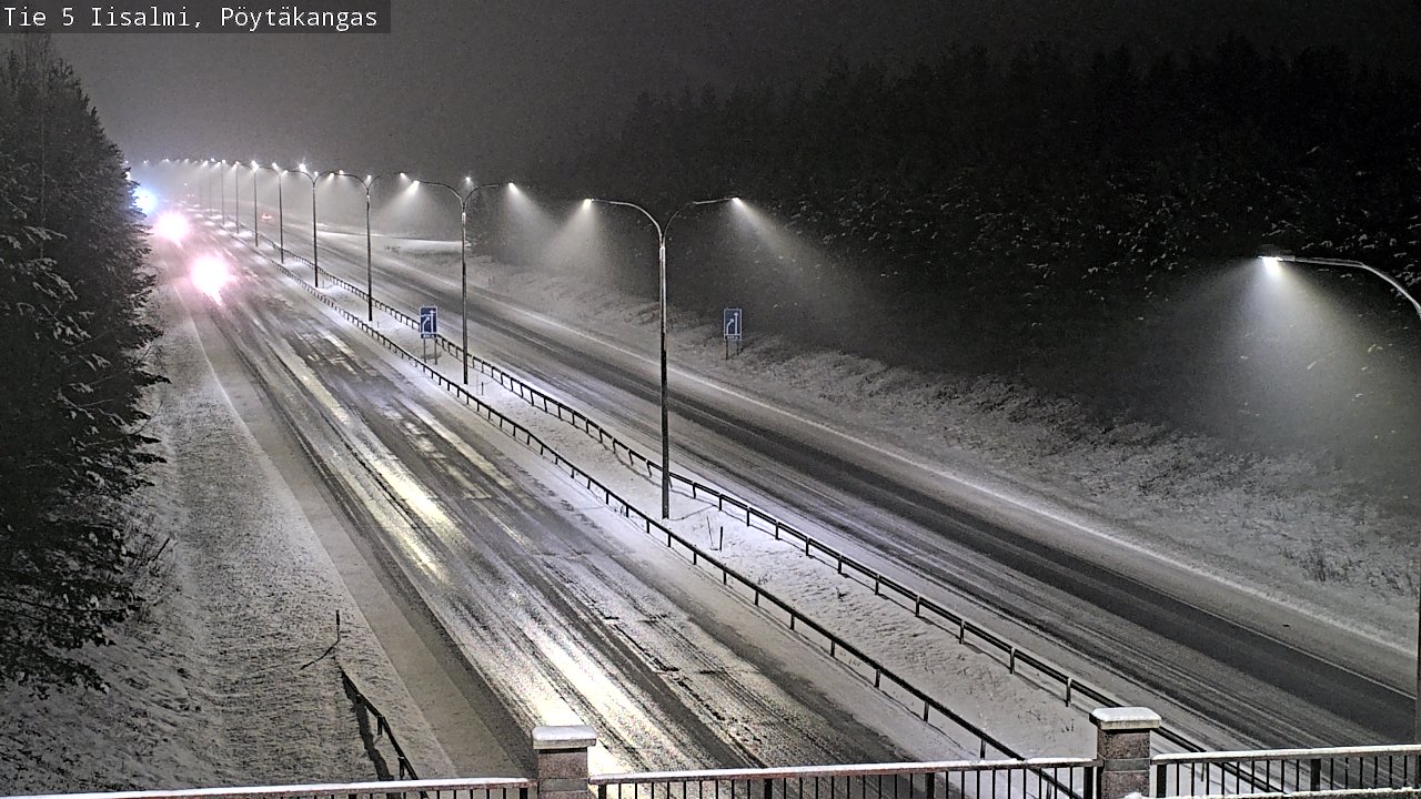 Weather Camera Image Road 5 Iisalmi, Pöytäkangas, Iisalmi, Pohjois-Savo
