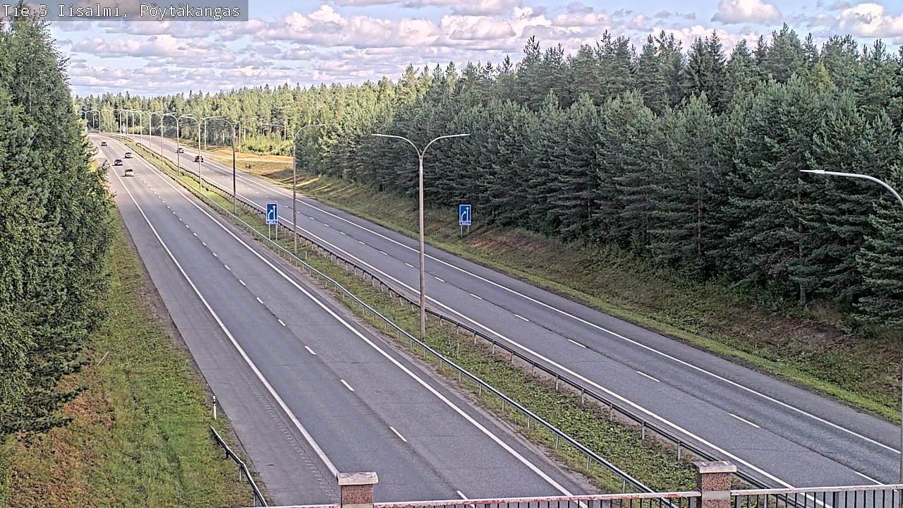 Weather Camera Image Road 5 Iisalmi, Pöytäkangas, Iisalmi, Pohjois-Savo