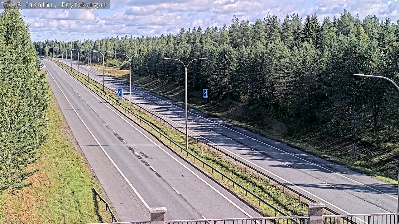 Weather Camera Image Road 5 Iisalmi, Pöytäkangas, Iisalmi, Pohjois-Savo