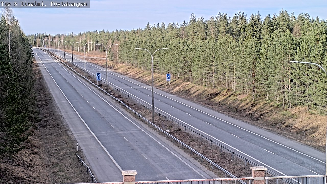 Weather Camera Image Väg 5 Idensalmi, Pöytäkangas, Iisalmi, Pohjois-Savo