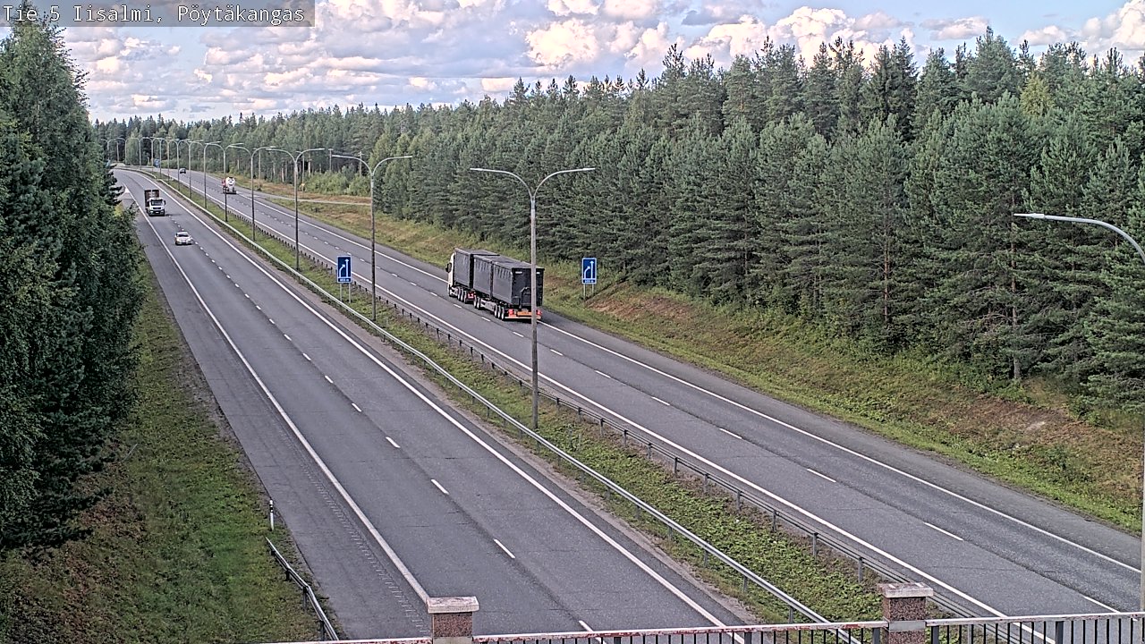 Weather Camera Image Road 5 Iisalmi, Pöytäkangas, Iisalmi, Pohjois-Savo