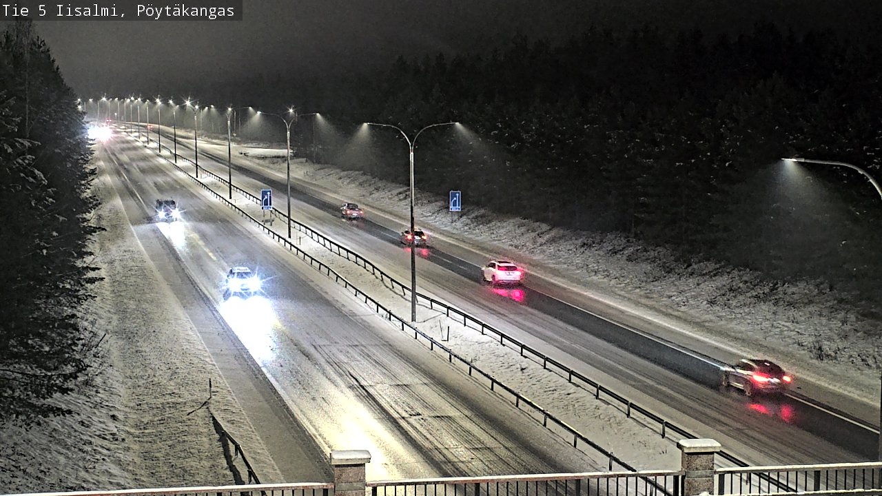 Weather Camera Image Road 5 Iisalmi, Pöytäkangas, Iisalmi, Pohjois-Savo
