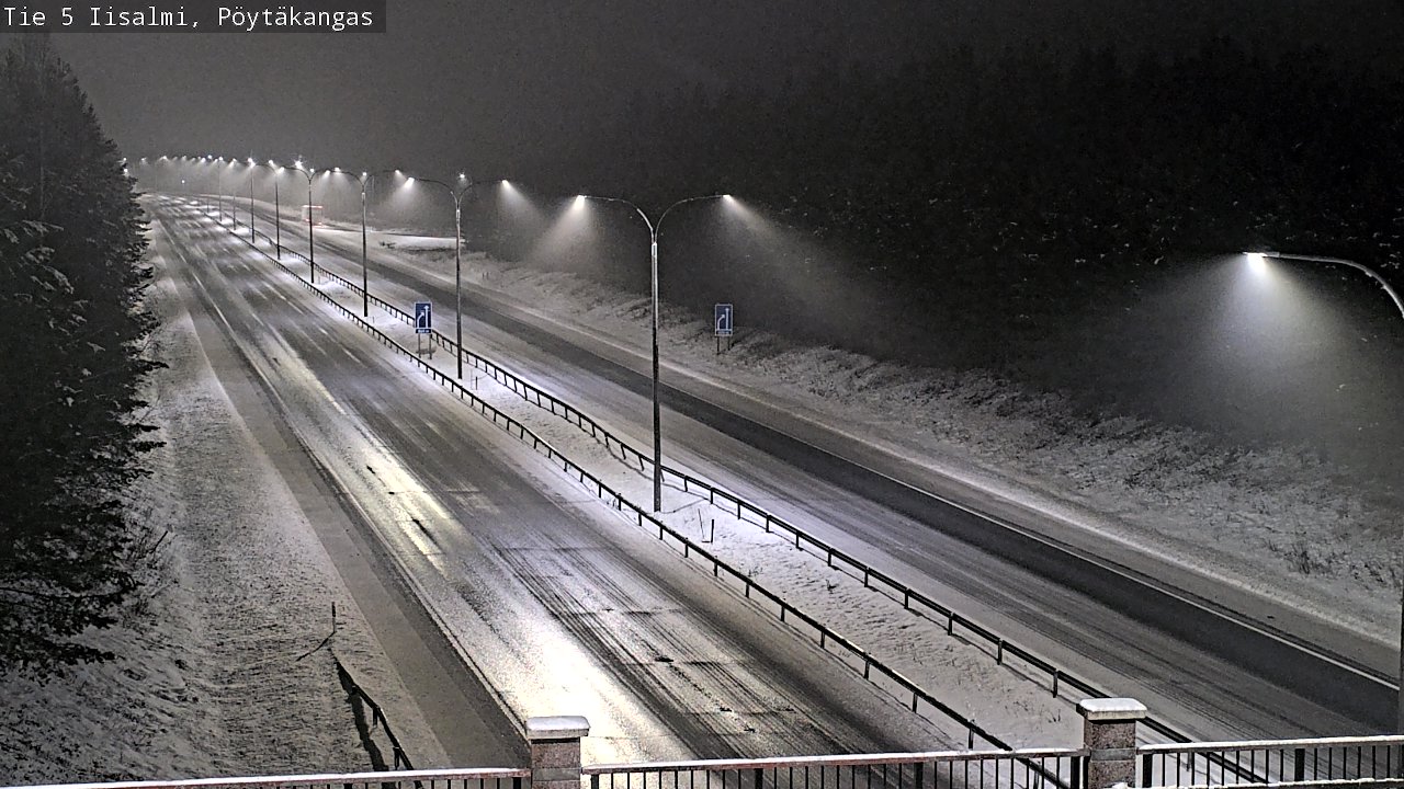 Weather Camera Image Road 5 Iisalmi, Pöytäkangas, Iisalmi, Pohjois-Savo