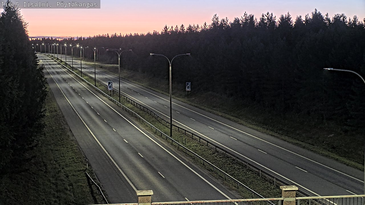 Weather Camera Image Road 5 Iisalmi, Pöytäkangas, Iisalmi, Pohjois-Savo