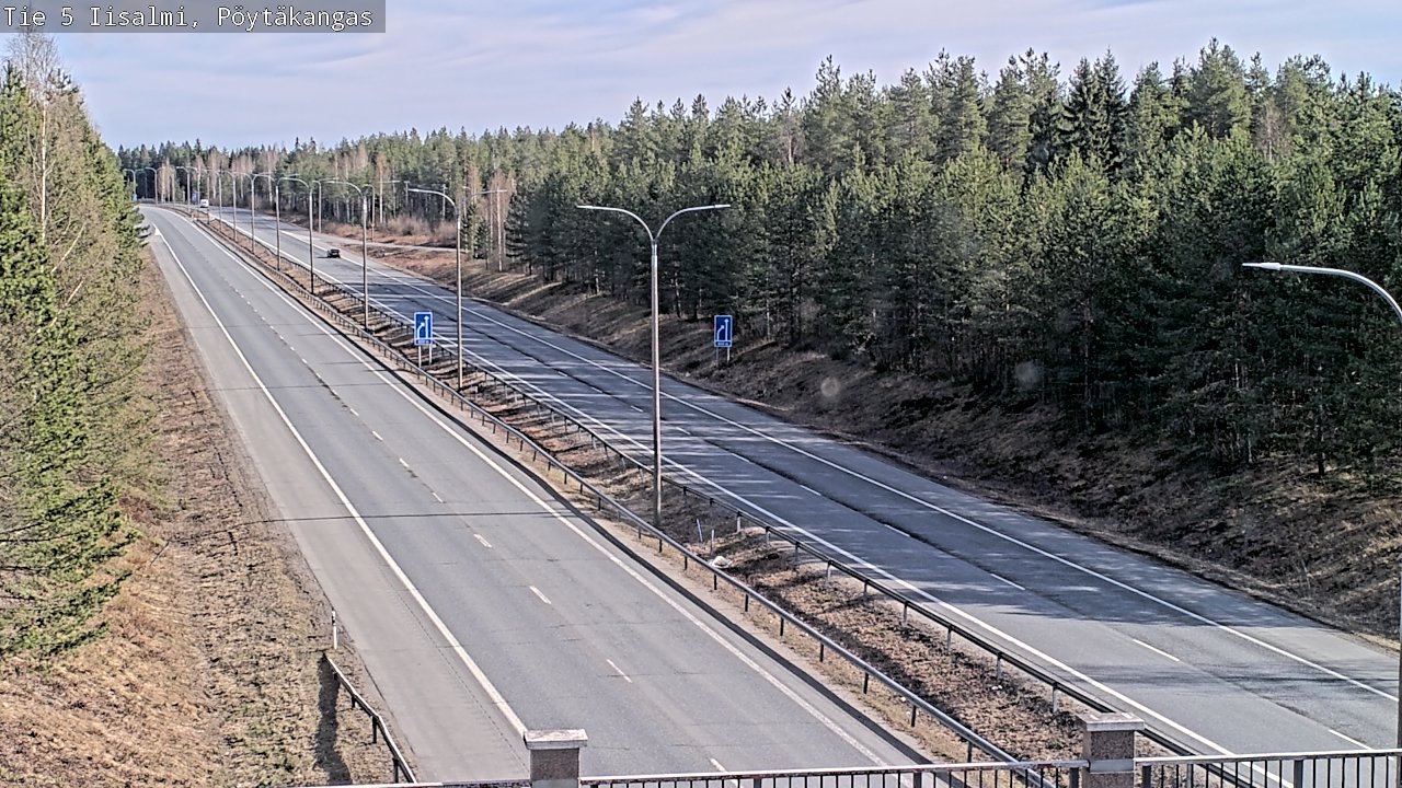 Weather Camera Image Väg 5 Idensalmi, Pöytäkangas, Iisalmi, Pohjois-Savo