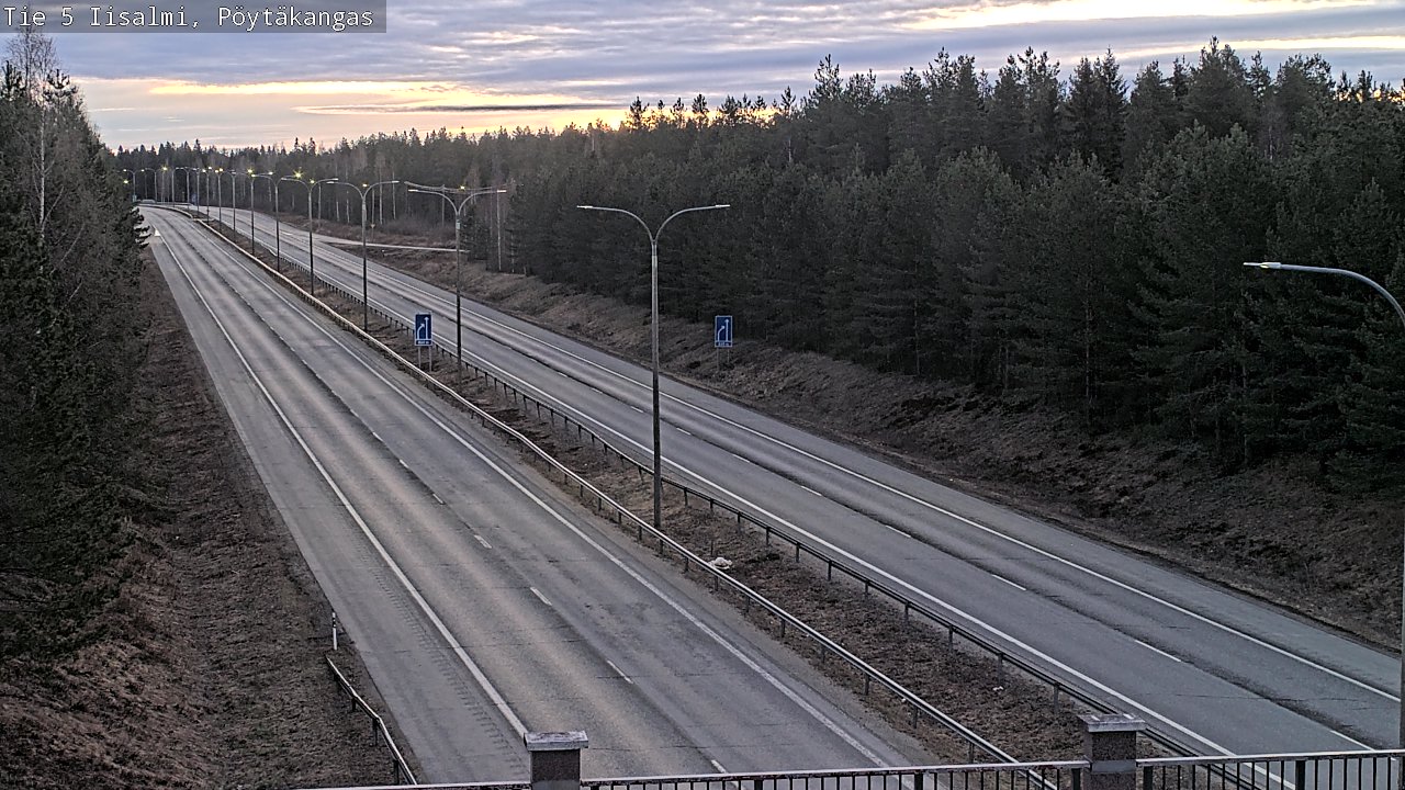 Weather Camera Image Väg 5 Idensalmi, Pöytäkangas, Iisalmi, Pohjois-Savo