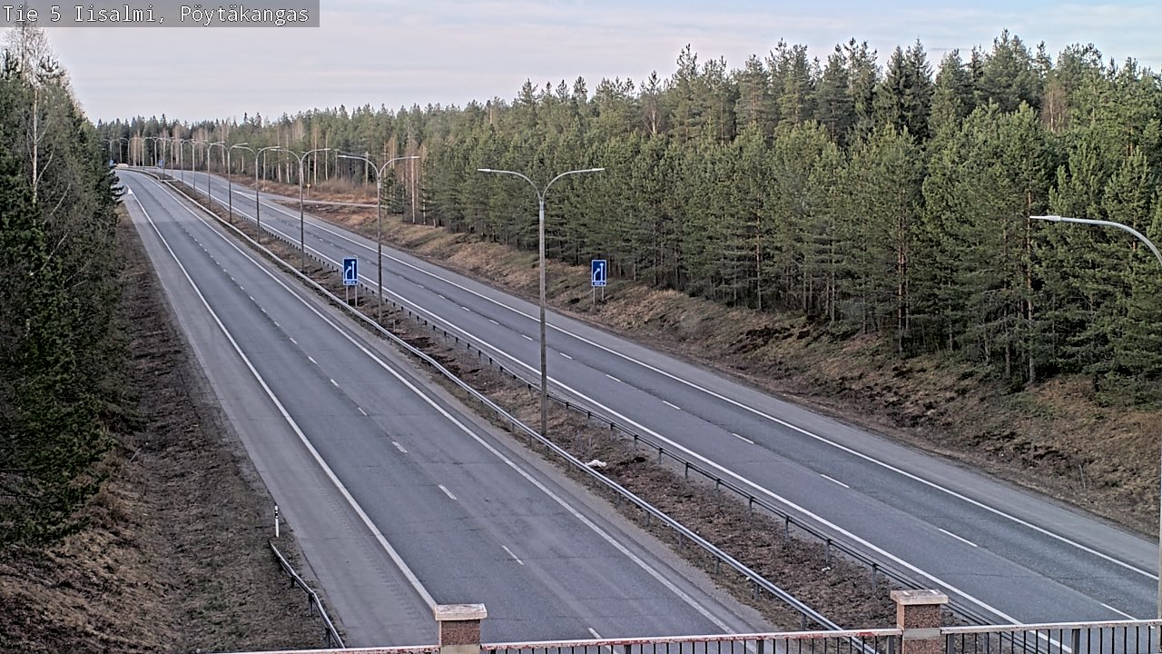 Weather Camera Image Väg 5 Idensalmi, Pöytäkangas, Iisalmi, Pohjois-Savo