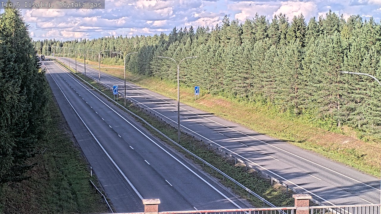 Weather Camera Image Road 5 Iisalmi, Pöytäkangas, Iisalmi, Pohjois-Savo