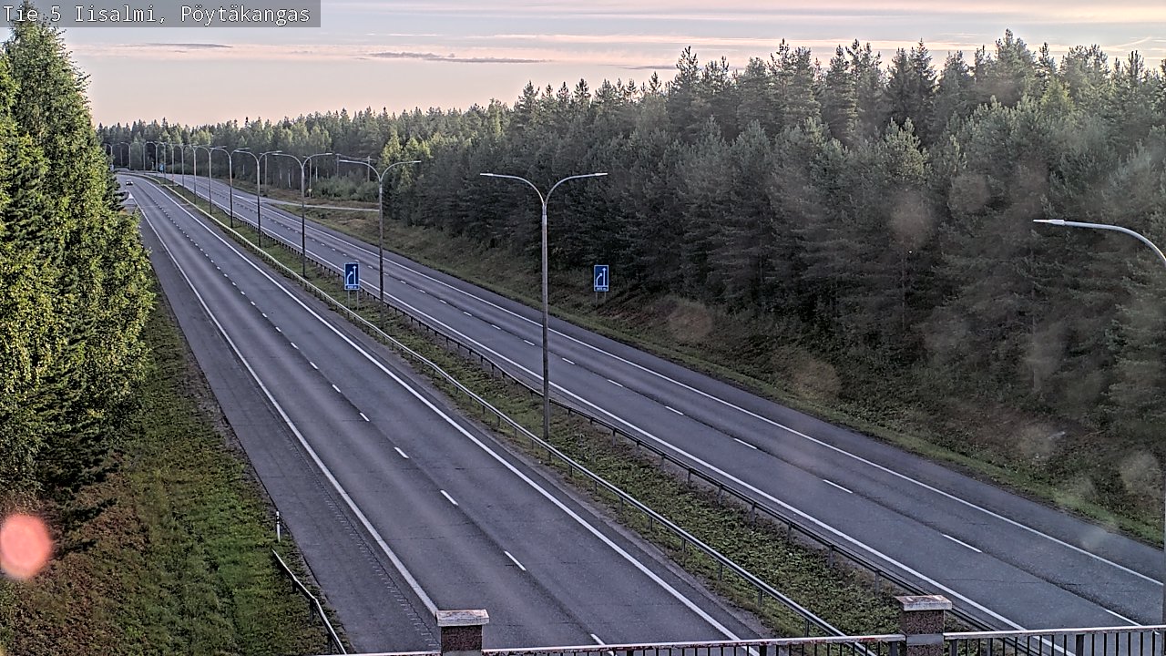 Weather Camera Image Road 5 Iisalmi, Pöytäkangas, Iisalmi, Pohjois-Savo