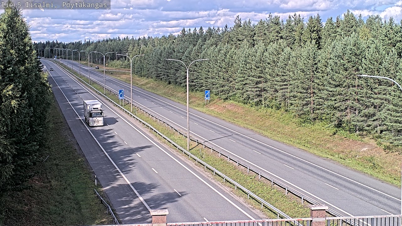 Weather Camera Image Road 5 Iisalmi, Pöytäkangas, Iisalmi, Pohjois-Savo