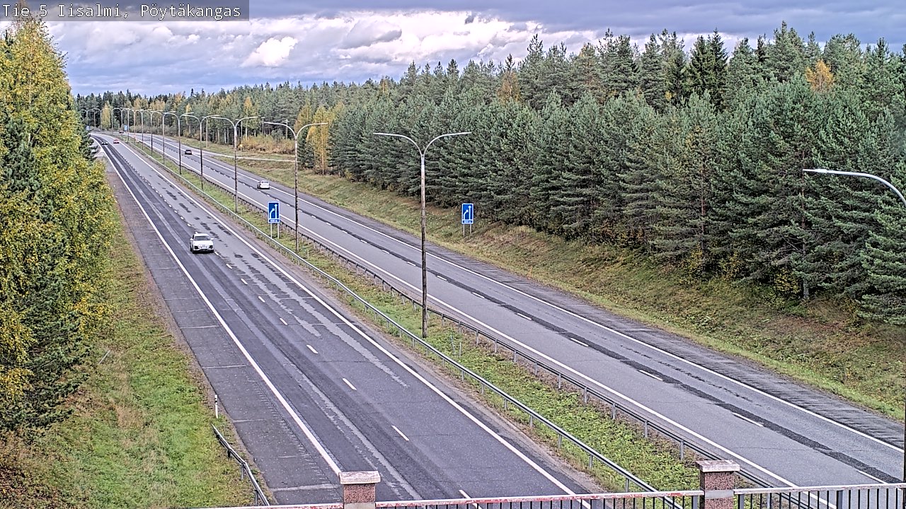 Weather Camera Image Road 5 Iisalmi, Pöytäkangas, Iisalmi, Pohjois-Savo