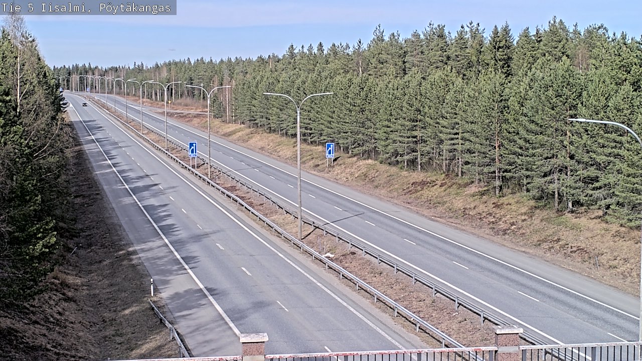 Weather Camera Image Väg 5 Idensalmi, Pöytäkangas, Iisalmi, Pohjois-Savo