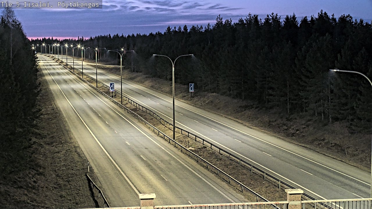 Weather Camera Image Väg 5 Idensalmi, Pöytäkangas, Iisalmi, Pohjois-Savo