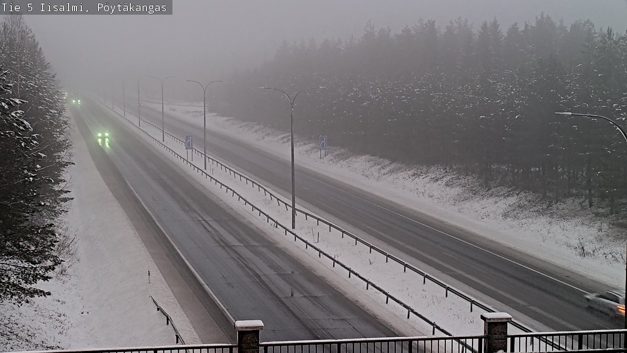 Weather Camera Image Road 5 Iisalmi, Pöytäkangas, Iisalmi, Pohjois-Savo