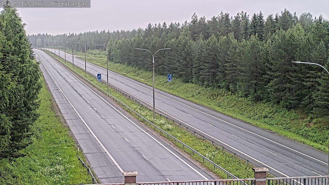 Weather Camera Image Väg 5 Idensalmi, Pöytäkangas, Iisalmi, Pohjois-Savo