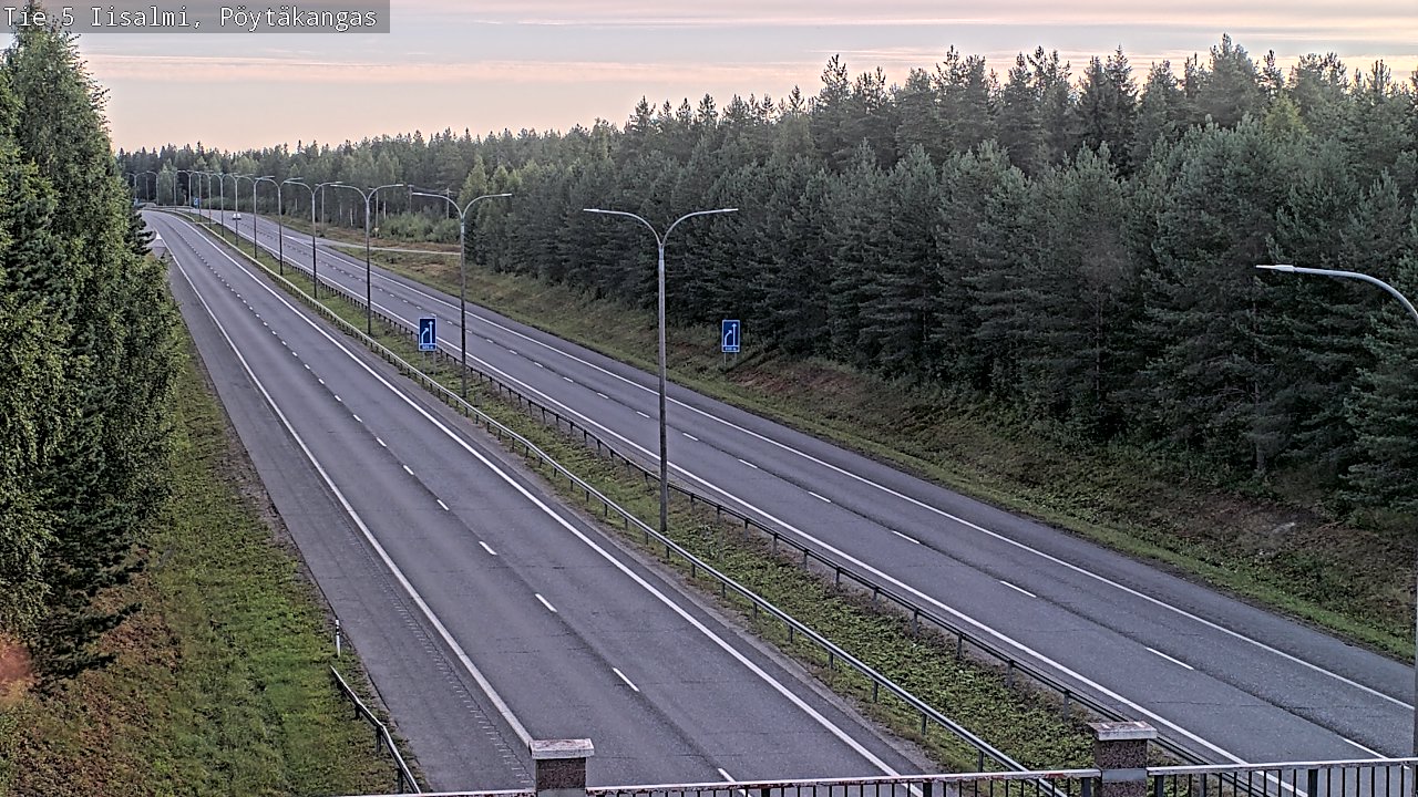 Weather Camera Image Road 5 Iisalmi, Pöytäkangas, Iisalmi, Pohjois-Savo