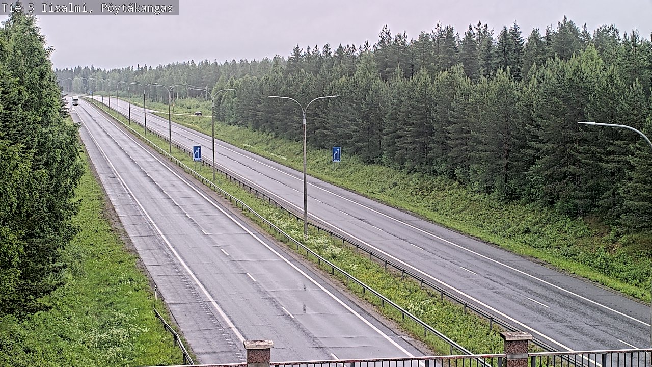 Weather Camera Image Väg 5 Idensalmi, Pöytäkangas, Iisalmi, Pohjois-Savo