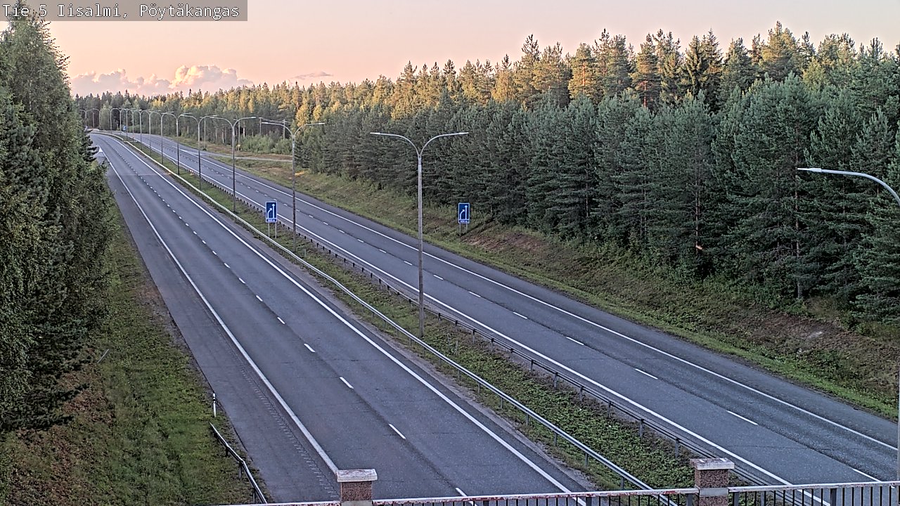 Weather Camera Image Road 5 Iisalmi, Pöytäkangas, Iisalmi, Pohjois-Savo