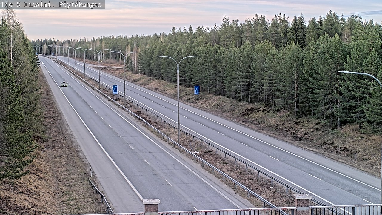Weather Camera Image Väg 5 Idensalmi, Pöytäkangas, Iisalmi, Pohjois-Savo